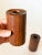 Mid 20th Century Mid 20th Century Danish Style Wood Cylinder Candle Holders For Sale - Image 5 of 5