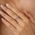 Natural Garnet Open Cuff Ring With Zircon Accents Size 7 For Sale - Image 9 of 12