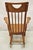 Vintage Sikes Co Maple Wood American Colonial Style Rocker Rocking Chair (A) For Sale - Image 9 of 11