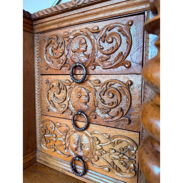 Late 19th Century Boho Hand Carved Dutch Cabinet For Sale - Image 14 of 18