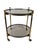 French Bar Table in Brass with Mirror-Finished Glass, 1960s For Sale - Image 13 of 13