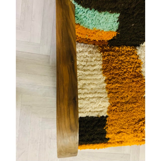 Not Yet Made - Made To Order Handmade Moroccan Multicolored Wool Chair For Sale - Image 5 of 9