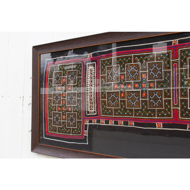Antique Hmong Tribe Framed Textile For Sale In Los Angeles - Image 6 of 8