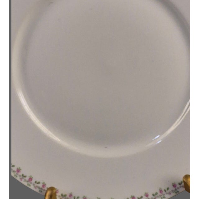 Mid 20th Century Mid 20th Century Limoges L. Bernardaud Gilded Handles Floral Border D & C France Platter #2 For Sale - Image 5 of 11