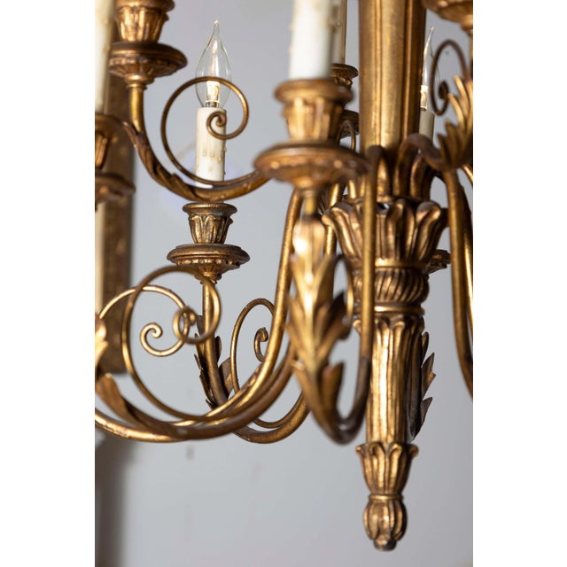 Mid 20th Century French Chandelier For Sale In Atlanta - Image 6 of 11