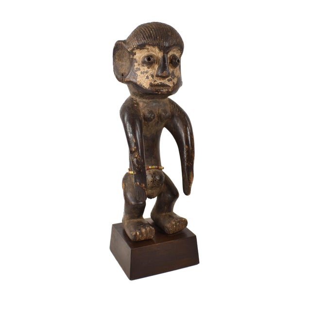 Early 20th Century Yaka Wood Figure on Custom Base For Sale In Denver - Image 6 of 8