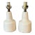 1960s Lotte and Gunnar Bostlund Stoneware Lamps in Bone White For Sale