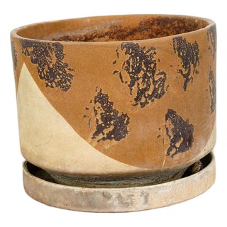 Mid Century Modern Planter Lees Pottery Gloss Large Ceramic Vintage Paramount Ca For Sale