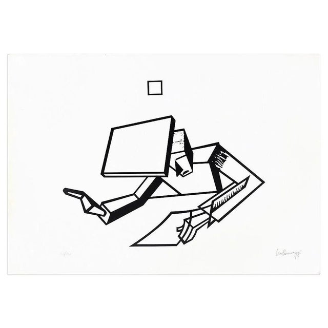 The Instigator is an exceptional and rare lithograph realized by the artist Ivo Pannaggi in a circulation of 100 copies...