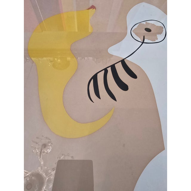 Mid-Century Modern 1960s Vintage Mid Century Modern Plate-Signed Reproduction Print After Miro For Sale - Image 3 of 9