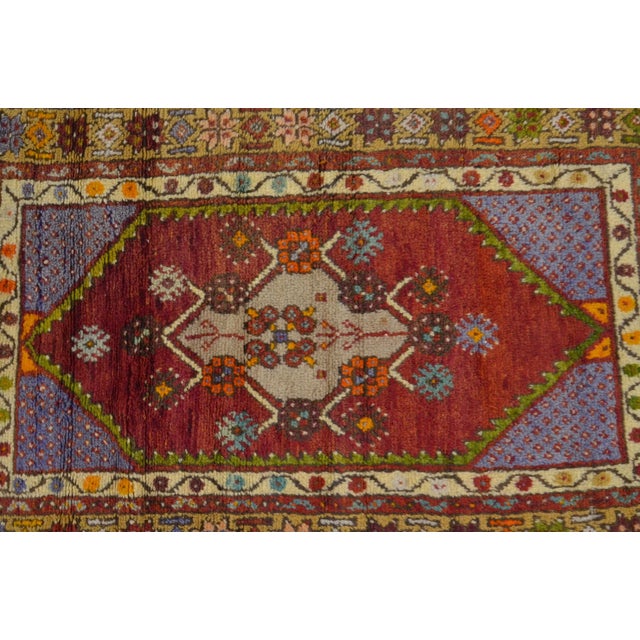 1960s Tribal Anatolian Wool Vintage Carpet For Sale - Image 4 of 11