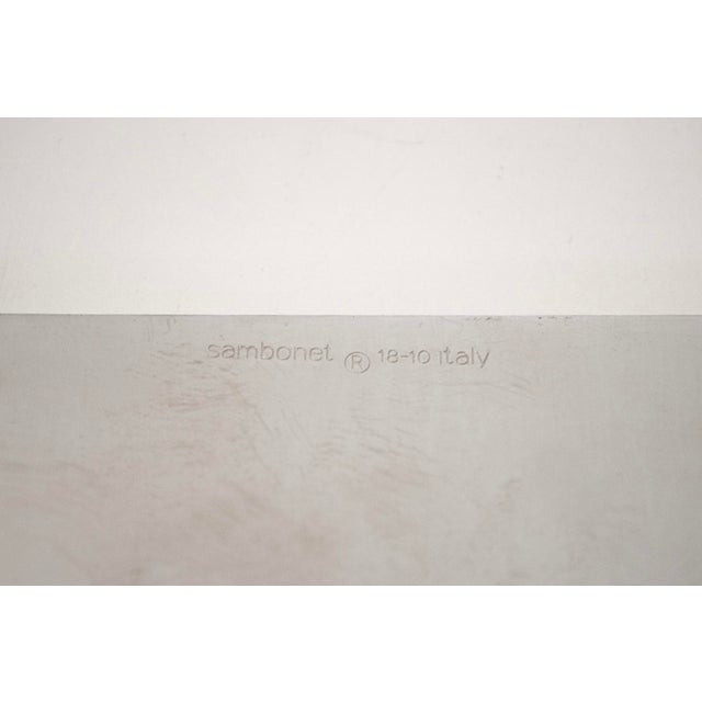 Vintage Italia Steel Tray from Sambonet, 1970s For Sale - Image 3 of 6