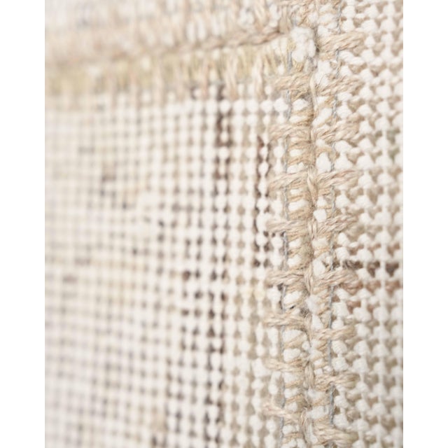 Vintage Beige Patchwork Turkish Rug - Handwoven Boho Carpet For Sale In San Francisco - Image 6 of 11