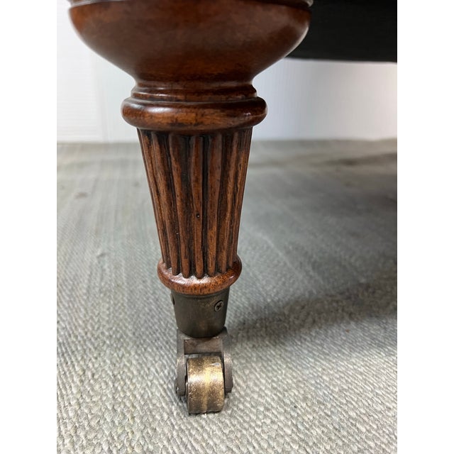 Brown Flexsteel Tufted Leather Arm Chair For Sale - Image 8 of 11