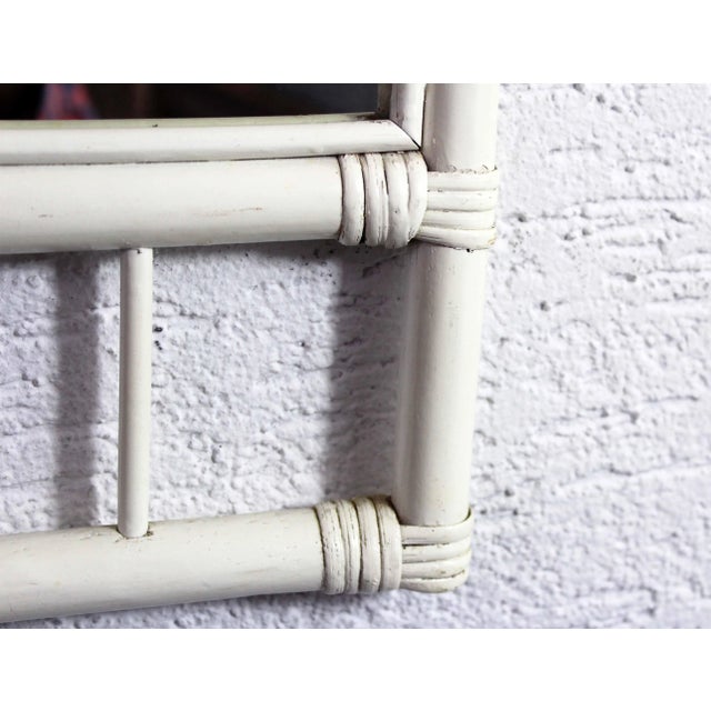 Tiki Bar Style Rattan Mirror, 1970 For Sale - Image 3 of 12