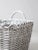 White Vintage Large White Storage Basket For Sale - Image 8 of 13