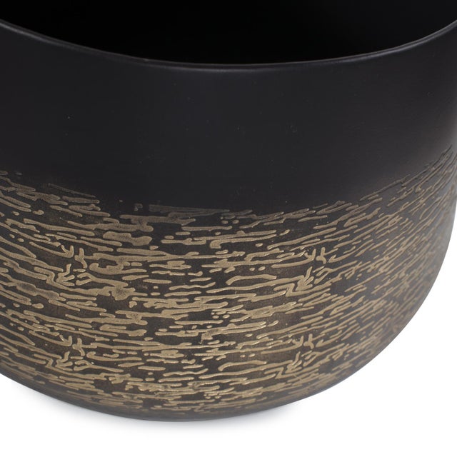 Kenneth Ludwig Chicago Golden Thread Wide Mouth Vessel For Sale - Image 4 of 8