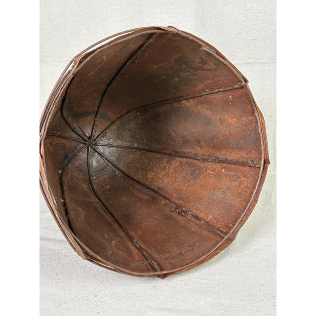 Metal Hand Crafted Metal Skep / Beehive Form For Sale - Image 7 of 10