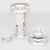 Silversmith Saint Medard, Paris, crafted this stylish Art Deco silver plate cylindrical cocktail or Martini shaker circa...
