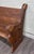 Antique Victorian Gothic Style Solid Oak Church Pew For Sale In Kansas City - Image 6 of 9