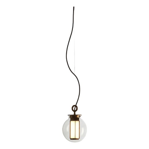 Bai T Di Di Lamp with Bronze and Glass Diffuser by Neri & Hu for Parachilna For Sale