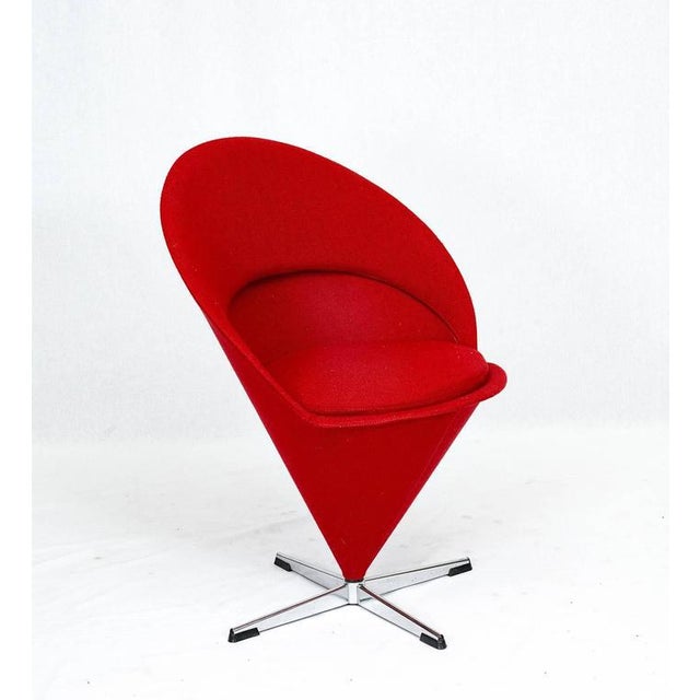 Verner Panton Verner Panton "Cone" Chair For Sale - Image 4 of 10