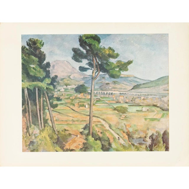 Paper 1956 After Paul Cezanne "Mont Sainte-Victoire", Full-Color Print For Sale - Image 7 of 7