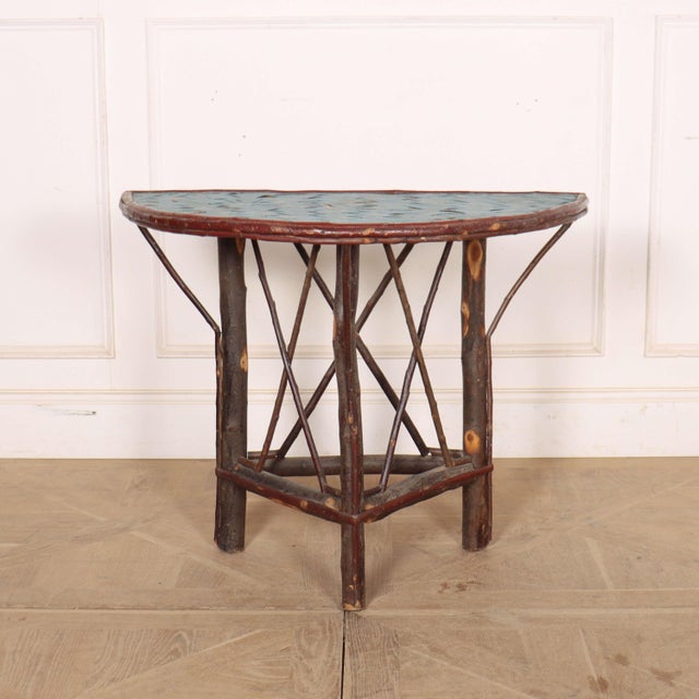 Brown Vintage Swedish Console Table, 1920s For Sale - Image 8 of 8