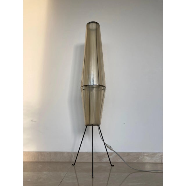 Mid-Century Modern Space Age Rocket Floor Lamp, Czechoslovakia, 1960s For Sale - Image 3 of 6