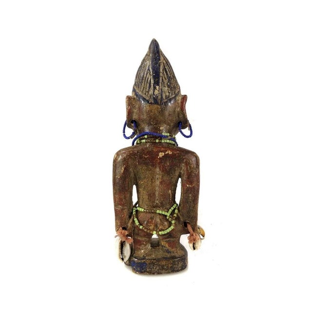 African Early 20th Century Yoruba Ibeji Female Miniature 10 inch Figure Nigeria For Sale - Image 3 of 4