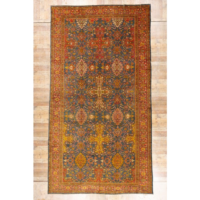 Late 19th Century Persian Sultanabad Rug, 10'05 X 19'00 For Sale - Image 10 of 10