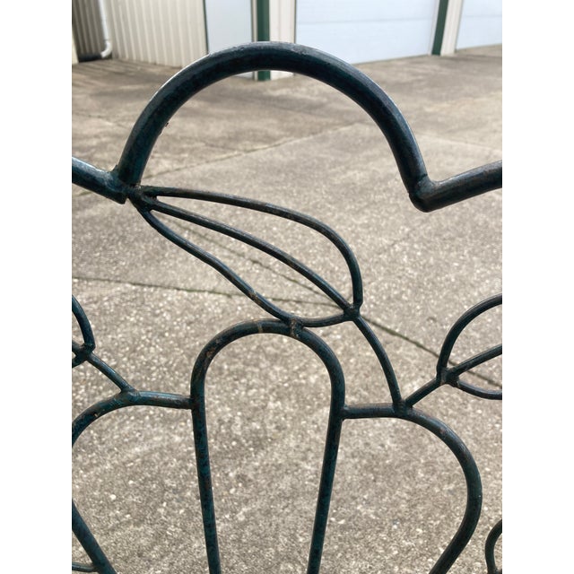 Late 20th Century Late 20th Century Iron Patio Dining Chairs Attributed to Frontgate-Set of 4 For Sale - Image 5 of 12