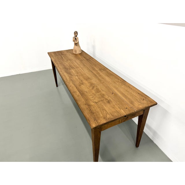Farmhouse Table with Tapered Legs, 1950s For Sale - Image 12 of 18