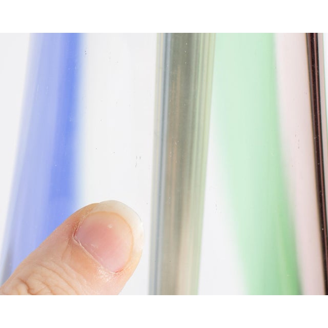 Murano Fulvio Bianconi Attrib. Venini Murano Fasce Verticale Glass Table Lamp For Sale - Image 4 of 10