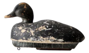 Vintage Signed Folk Art Duck Decoy