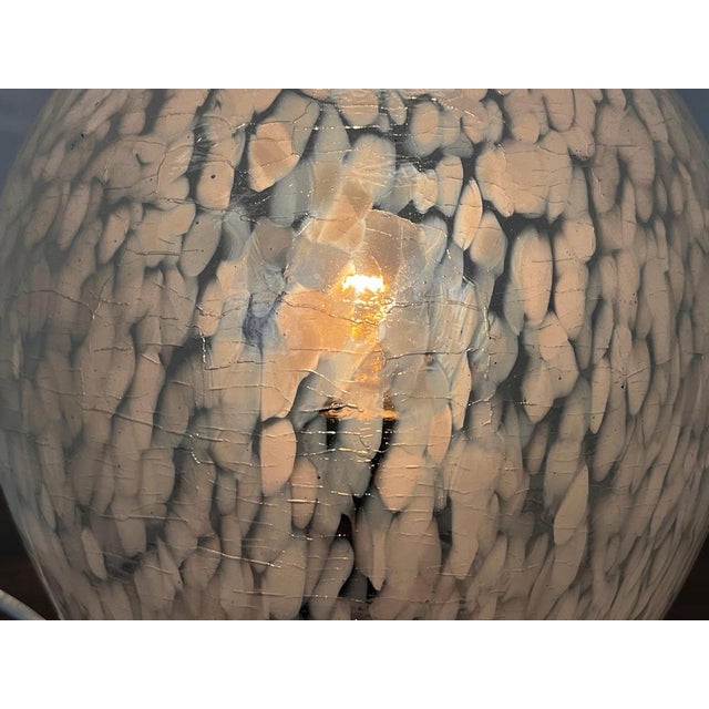 Mid-Century Art Glass Table Lamps, Former Czechoslovakia, 1980s, Set of 2 For Sale - Image 6 of 8
