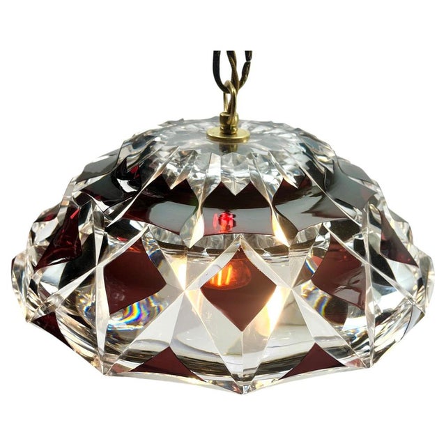 1930s Art Nouveau Hanging Lamp from Val Saint Lambert, 1930s For Sale - Image 5 of 18