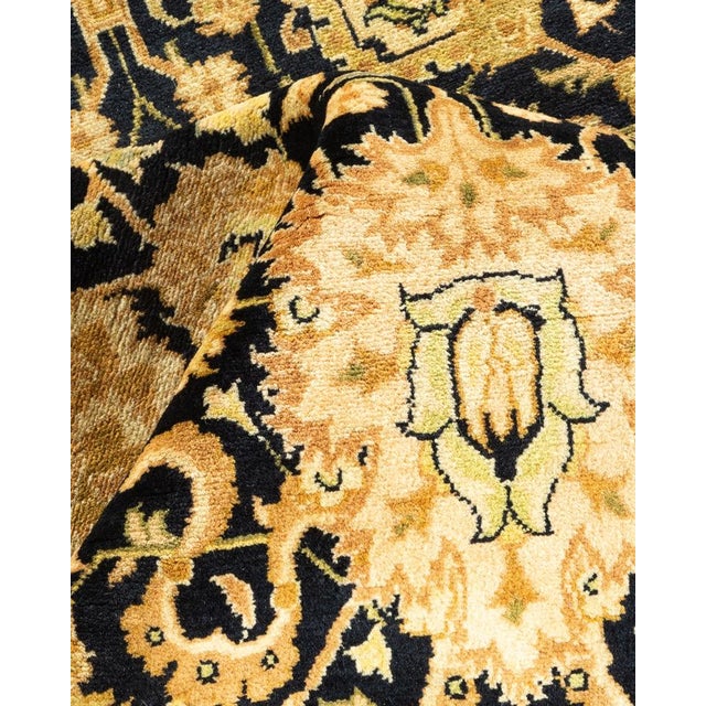 Textile Mogul, One-of-a-Kind Hand-Knotted Area Rug in Black, 7' 10" x 10' 7" For Sale - Image 7 of 8