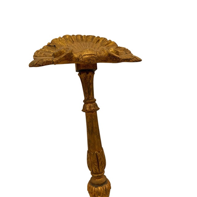 19th Century Carved Gilt Shell Music or Lectern For Sale - Image 4 of 8