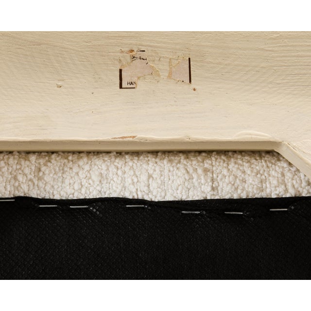 Enrique Garcel Colombian Tessellated Bone Chair With Bouclé For Sale - Image 11 of 18