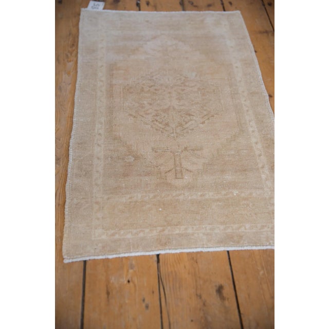 1980s Vintage Distressed Oushak Rug Mat - 1'8" X 2'9" For Sale - Image 5 of 6