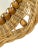 Wood French Mid-Century Sunburst Rattan & Wood Bead Round Wall Mirror For Sale - Image 7 of 13