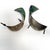 For your consideration a pair of pull handles by Los Castillo. Abstract Fish with malachite and silver. Mexico Circa the...
