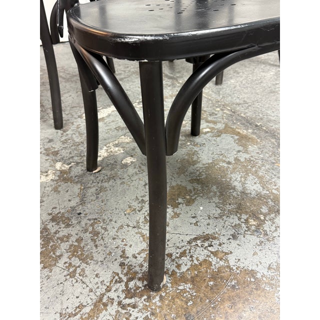 Restoration Hardware Metal Madeleine Side Chairs, Set of Four For Sale - Image 10 of 12