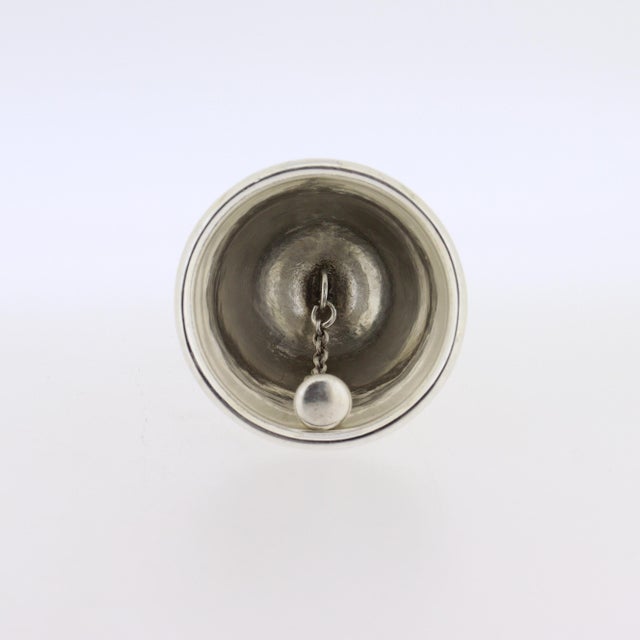 Late 20th Century Cartier Sterling Silver Table Bell With Figural Handle For Sale - Image 9 of 16