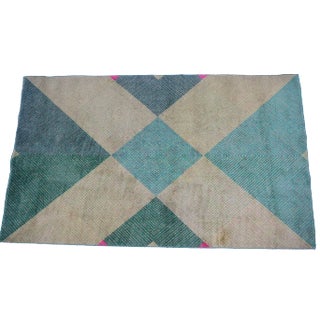 Mid-Century Geometric Rug, 1960s For Sale