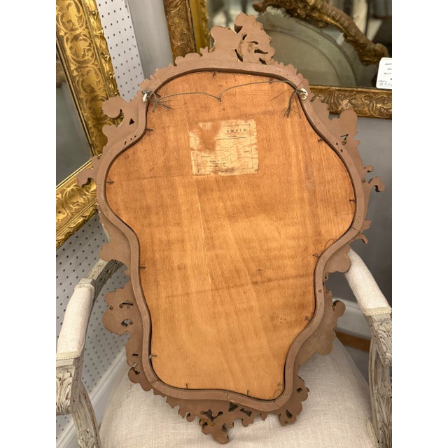 Antique French Scrolled Gilt Mirror For Sale - Image 10 of 11