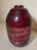 Mid-Century Modern Rare Vintage Handmade Dean Maxfield Mullavey Nationals Ox Blood Red Pottery Vase For Sale - Image 3 of 12