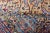 Classic Colorful Antique Large Lavar Kerman Rug in Salmon Background For Sale - Image 12 of 13