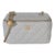Grey Quilted Lambskin Small Pearl Crush Vanity Case For Sale